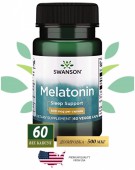 Антиоксидант Swanson Melatonin 500 мкг 60 капсул